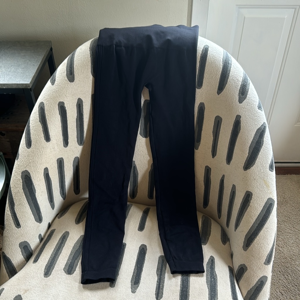 Spanx Look At Me Now Black Seamless Slimming High Waist Leggings Size Small